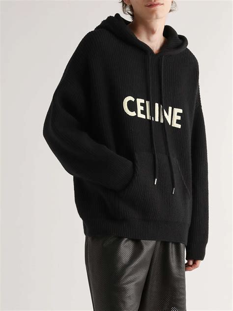 celine hoodie wool|Celine homme men's hoodie.